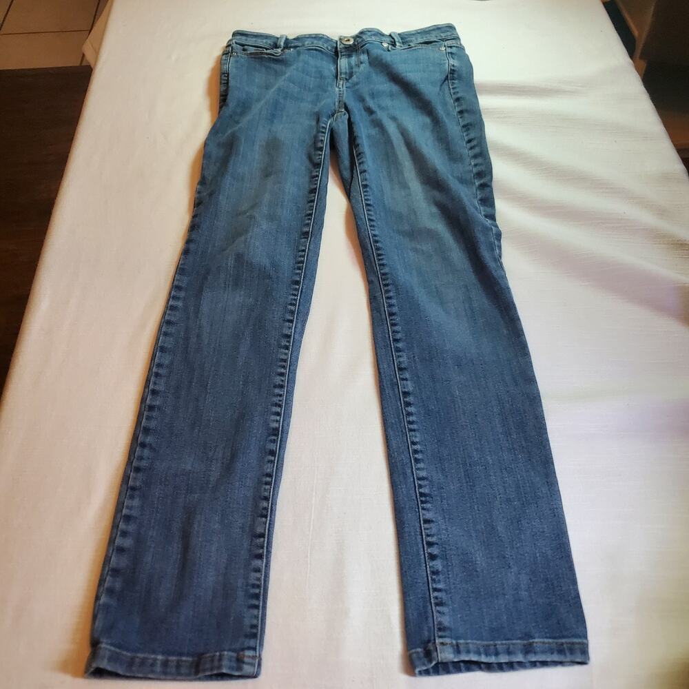 Jill Jill Stuart Womens Size 0P Weekender Straight Leg Blue Denim Jeans Petite